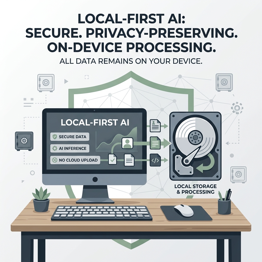 Local-First Smart Workspace Concept Illustration