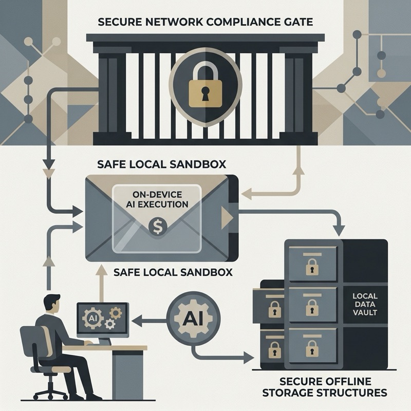 Shadow AI Security Concept Illustration