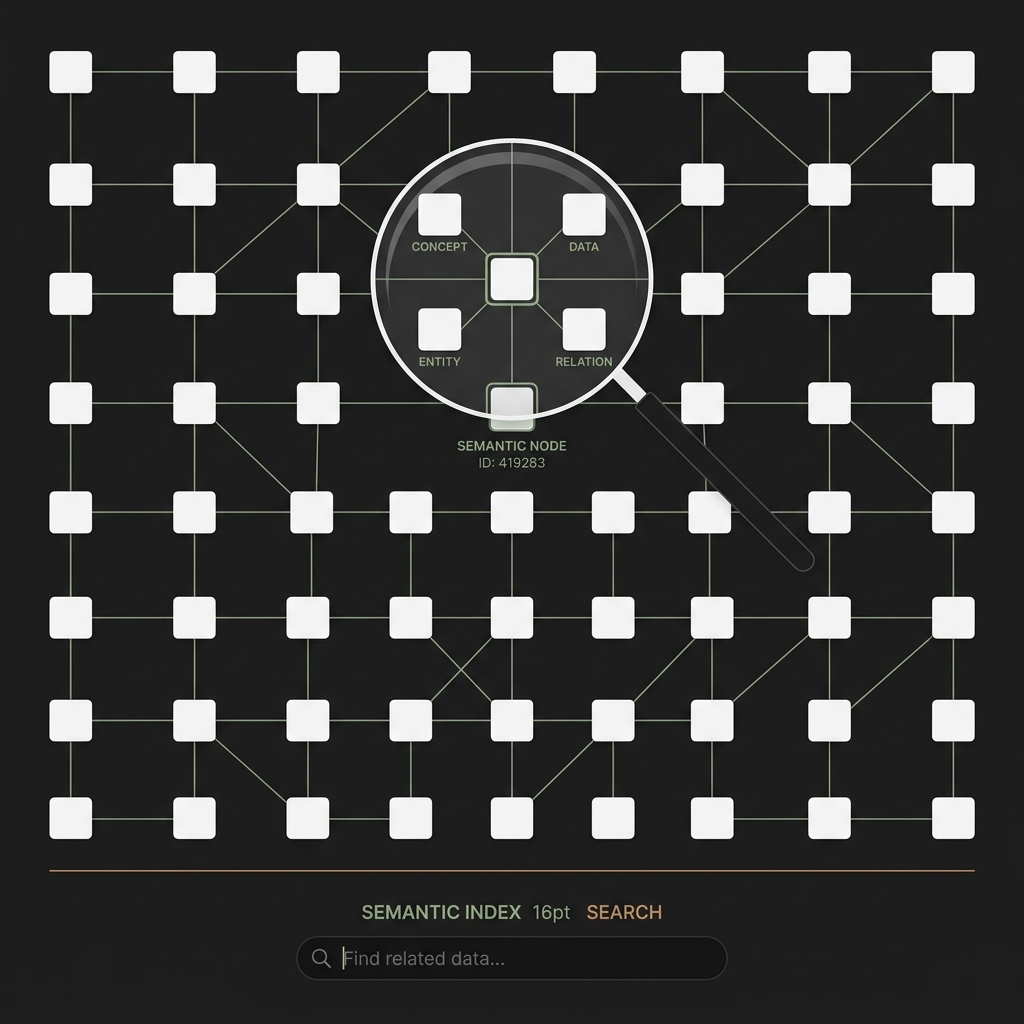 Private Search & Semantic Index Illustration